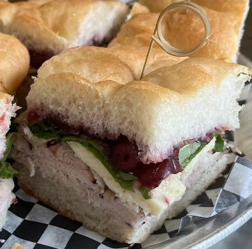 Turkey, Brie & Cranberry on Focaccia