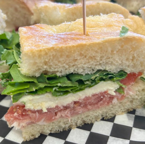 Prosciutto & Fresh Mozzarella on Focaccia