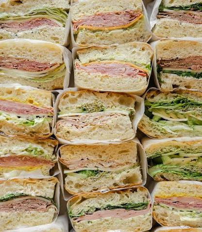 Corporate Focaccia Sandwich Catering